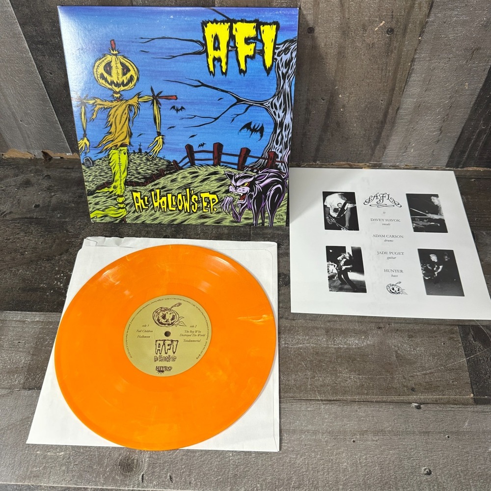 AFI "All Hallow's E.P." 10" EP, Reissue, Orange Translucent Vinyl